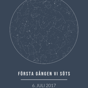 Stjärnhimmel affisch - 21x30cm (A4)