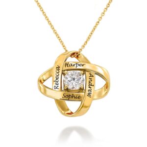 Galaxy-Halsband med Cubic Zirconia i 18K Guldplätering