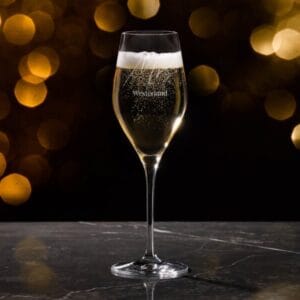 Personligt Spiegelau Champagneglas med Gravyr - Egen Text